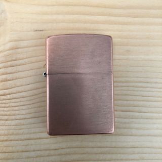 Vtg 2004 Solid Brushed Copper Zippo Lighter Rare Minty