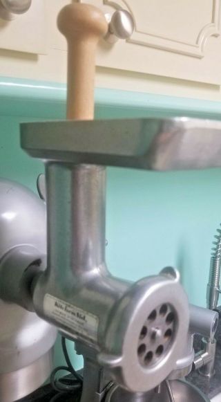 Vintage Kitchenaid Hobart Food Chopper Meat Grinder - Fg All Metal,