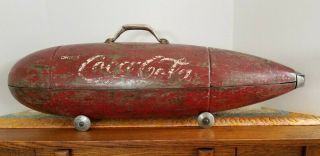 Vintage Blackhawk Coca - Cola Torpedo Missile Bullet Toolbox - Very Rare