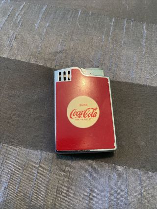 Vintage Coca Cola Musical Cigarette Lighter Hadson " Blue Bird " 1950 