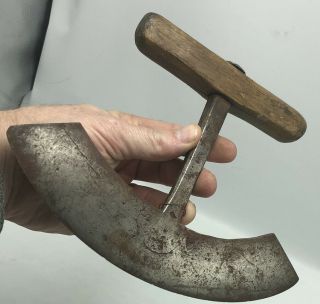 Vintage Antique Metal Kitchen Food Chopper Tool Knife Blade Cutter Curved 6