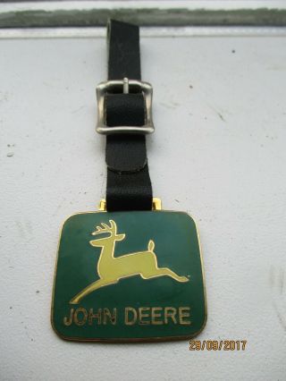 Vintage Green Watch Fob - John Deere