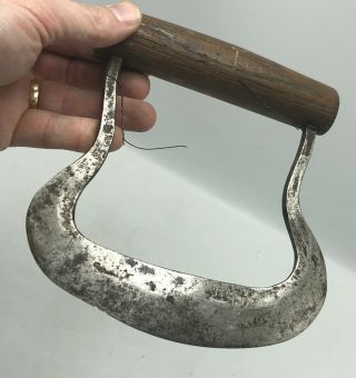 Vintage Antique Metal Kitchen Food Chopper Tool Knife Blade Cutter Curved 8