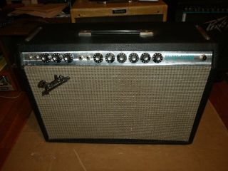 Vintage 1971 Fender Silverface Deluxe Reverb Tube Amplifier Exc 9/10