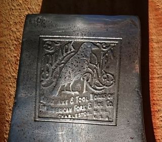 True Temper Vintage Embossed Black Raven Connecticut Pattern Kelly Axe