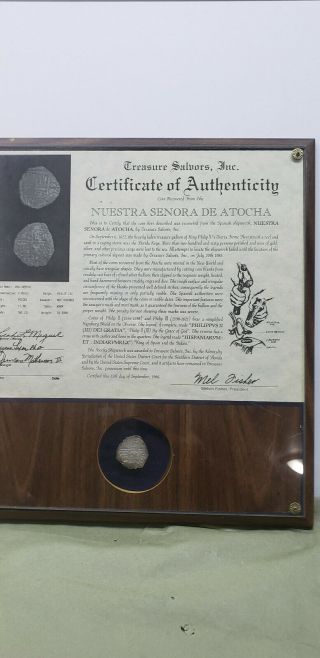 Nuestra Senora De Atocha 8 Reale 1622 Shipwreck Coin Grade 2