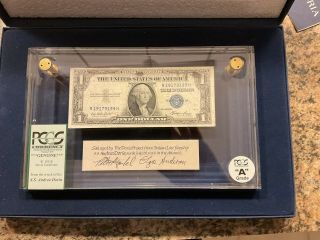 Ss Andrea Doria Shipwreck $1 Dollar Us Silver Certificate Bank Note Pcgs Grade A