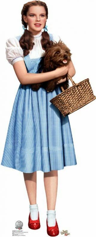 Dorothy & Toto The Wizard Of Oz Lifesize Cardboard Standup Standee Cutout Poster